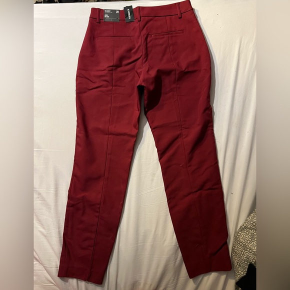 Express columnist mid-rise ankle red dress pants. Brand new with tags! - Picture 3 of 6